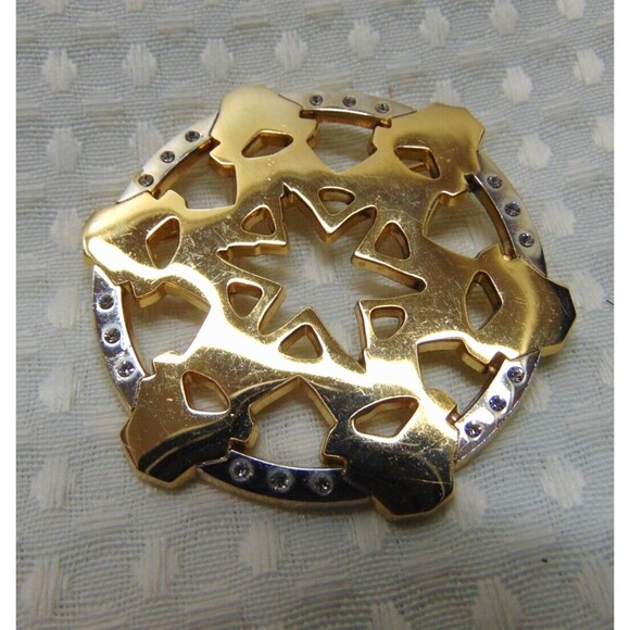 El Zaribah Lady Ronda 2010 RG Awards Fresno, CA Gold Tone Pin With Rhinestones - Picture 1 of 8